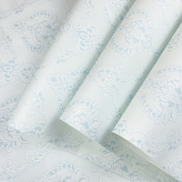 Wallpaper Non-woven 3D Motif Bunga Gaya Eropa untuk Kamar Tidur, Ruang Tamu, dan Hiburan Rumah Tangga - Latar Belakang Elegan Kelas Atas