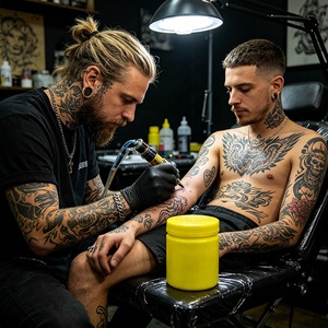 Crema de Lujo para Tatuajes para Estudios de Alta Gama y Spas de Lujo, con Logotipo y Empaque Personalizados - Product Image 2