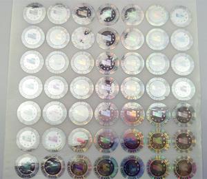 Holograma de seguridad de superposición: etiqueta pegatinas de láminas de sellos para las tarjetas de identificación de PVC - Product Image 2