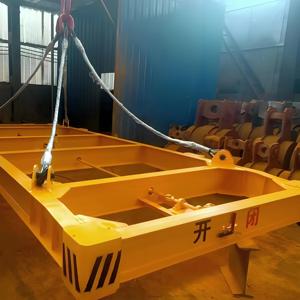 New 45 tấn Tải trọng 40ft vận chuyển container <span class=keywords><strong>spreader</strong></span> bán tự động nâng dầm với Sling cho nhà máy sản xuất - Product Image 3