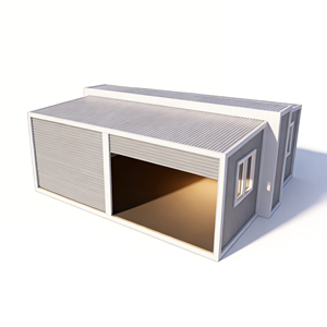 Casa Contenedor Expandible de <span class=keywords><strong>Dos</strong></span> Pisos de 20 pies con Garaje Inclinado, Puerta Enrollable, Apertura Lateral, Baño, Uso Comercial y Residencial - Product Image 2