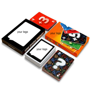 2024 cartes promotionnelles OEM logo impression double jeu <span class=keywords><strong>de</strong></span> cartes à jouer pour enfants table personnalisée créer un jeu <span class=keywords><strong>de</strong></span> cartes unique - Product Image 1