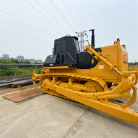 Excavatrice sur chenilles reconditionnée et durable SHANTUI SD22 pour les travaux d'ingénierie des fondations et de pieutage dans les infrastructures urbaines