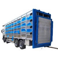 Camion frigorifique Dongfeng KL 8x4 12 roues pour le transport de bétail et de volailles (Euro 2, capacité 41-50t, MGV 25-30T)