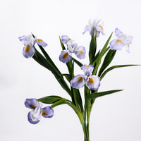 Bunga Sutra Buatan Warna Biru, Phalaenopsis, Tulip, Mawar, Lavender, Agapanthus, Larkspur, untuk Dekorasi Rumah & Pernikahan