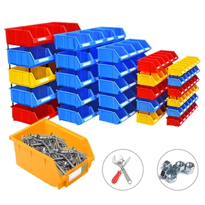 plastic Shelf Box Wall Mounted Big Capacity Bins hang bin for Wire Shelving in Warehouse