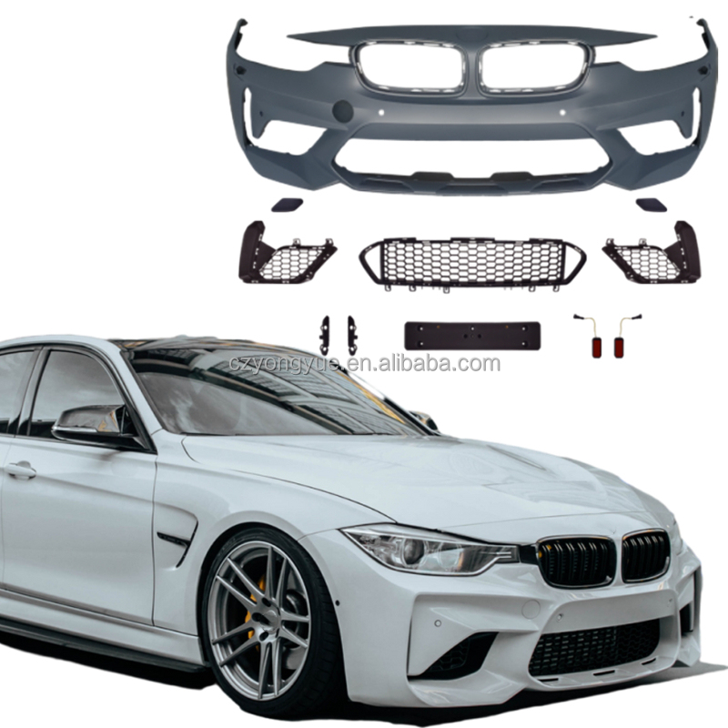 F30 Bumper depan ditingkatkan ke M3 M VS Body Kit Update M3CS M kinerja Bodykit untuk Bmw 3 Series F30 F35 320i LIC 2012-2018