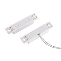 Sensor Alarm Kontak Pintu Jendela Magnetik NC Berkabel Putih Grosir, Detektor Sensor Alarm Reed Switch
