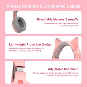 <span class=keywords><strong>Casque</strong></span> de jeu <span class=keywords><strong>sans</strong></span> <span class=keywords><strong>fil</strong></span> PHOINIKAS Q9 <span class=keywords><strong>avec</strong></span> de jolies oreilles de chat, filaire pour PS5, PS4, PC, <span class=keywords><strong>Nintendo</strong></span> <span class=keywords><strong>Switch</strong></span> - Product Image 5