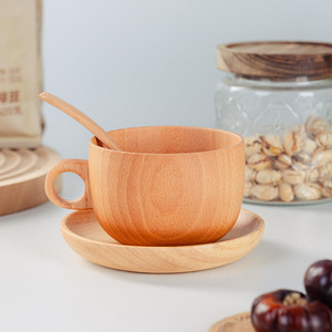 Gelas Anggur Serat Kayu Ramah Lingkungan dengan Logo Kustom, Alami, Biodegradable, Dapat Digunakan Kembali, Buatan Tangan, Gelas Teh Kayu - Product Image 2
