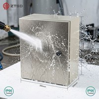 Boîte de jonction en acier inoxydable pour extérieur, vente chaude, IP66 NEMA 4X, étanche, boîte de distribution électrique en métal, enceintes en acier