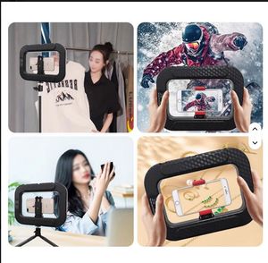 뜨거운 판매 휴대용 <span class=keywords><strong>LED</strong></span> 셀카 라이트 키트 충전식 무선 사각 링 라이트 360 사진 부스 액세서리 - Product Image 5