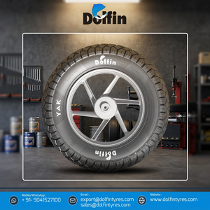 Pneu de moto Dolfin (TL) 100/90-18 arrière-YAK |   Pneu sans chambre à air |   Pneu arrière de moto de qualité supérieure - Product Image 2