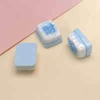 Lot de 100 pièces de jouets alimentaires miniatures pour maison de poupée, en forme de Mahjong, couleur macaron assortie, pour la décoration d'étuis de téléphone portable et de pinces à cheveux