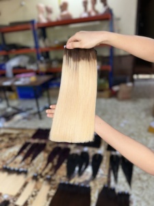 Cheveux humains vietnamiens de qualité supérieure, 100% vierges, cuticules alignées, lisses naturelles, ondulation corporelle, pour la vente en gros à l'exportation - Product Image 4