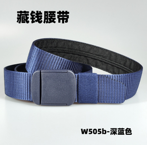 Cinturón de Seguridad DFB13 para Viajes, Impermeable, con Bolsillo Secreto Oculto, Hebilla de Plástico, para Hombre y Mujer, de Nailon - Product Image 5