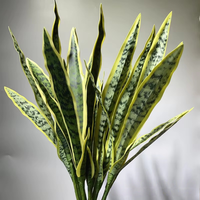 Feuilles de serpent artificielles en gros, matières premières pour fleurs artificielles, articles décoratifs pour la décoration de la maison et du jardin