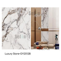 Selin Moderne Haute Brillant PVC Panneaux Muraux Marbre Écologique Insonorisé Géométrique Étanche Hôtel Salon Utilisation
