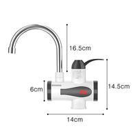 Nouvelle arrivée Robinet d'eau instantané en acier inoxydable Tube universel Chauffage électrique rapide Chauffe-eau électrique Robinet avec évier