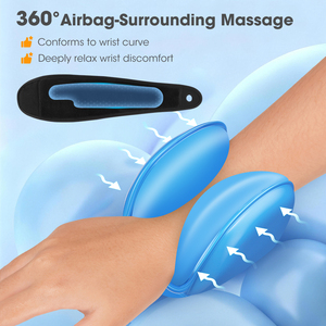 Draadloze verwarmingsvibratie airbag massage handwikkelriem luchtdruk polsmassageapparaat draadloze warme compressie handmassageapparaat - Product Image 4