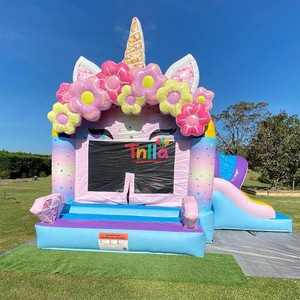 Structure gonflable aquatique robotisée <span class=keywords><strong>Bot</strong></span> Bounce House avec double piste à vendre - Product Image 5