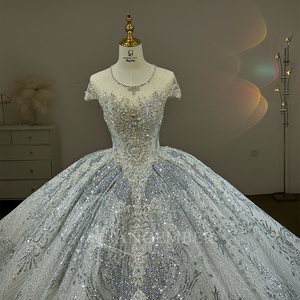 Elegante Vestido de Novia, Lujoso Vestido de Novia con Perlas, Vestido de Baile Brillante, Vestidos de Novia Personalizados Lsjj20 - Product Image 4