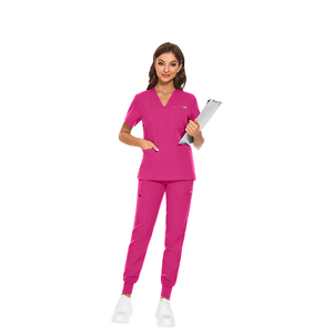 Ampio in forma traspirante Scrub medico tessuto pettinato di alta qualità facilitando le operazioni di cura cura Scrub uniformi ospedaliere - Product Image 3