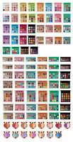 Ulikeke 237 couleurs Choisissez votre ombre à paupières mate, miroitant, duochrome, paillettes Faites votre propre maquillage Palette de fard à paupières bricolage