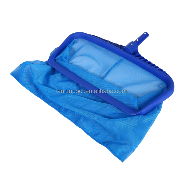 Écumoire de feuille de piscine filet bleu