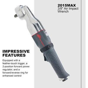 Clé à chocs pneumatique Ingersoll Rand 2015MAX 3/8 po à angle droit, couple de rotation inversé max. de 180 pi-lb - Product Image 4