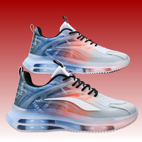 Chaussures de sport respirantes à semelles épaisses avec coussin d'air, confortables et tendance, chaussures décontractées à tige haute