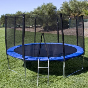 <span class=keywords><strong>Filet</strong></span> de sécurité de remplacement en polypropylène pour trampolines sportifs, entrée ronde à fermeture éclair, <span class=keywords><strong>8</strong></span> <span class=keywords><strong>poteaux</strong></span> droits, 426 cm - Product Image 4