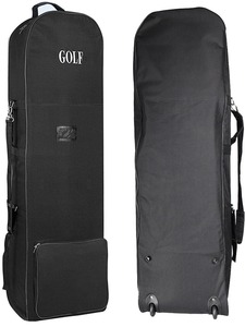 Sacs <span class=keywords><strong>de</strong></span> <span class=keywords><strong>golf</strong></span> en nylon 600D pratiques et durables, sacs <span class=keywords><strong>de</strong></span> voyage souples pliables avec grande capacité, roues d'avion - Product Image 1