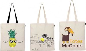 Sac fourre-tout en toile de coton réutilisable, écologique, personnalisé avec logo, noir et blanc, pour courses, vente en gros - Product Image 3