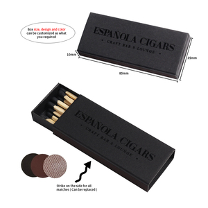 Beyaz maç ipuçları için siyah kutu ambalaj maçlar ile toptan emniyet kibriti renk sopa özel Matchbox - Product Image 6