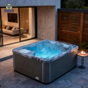 Meilleure qualité acrylique 3 places extérieur Spa Massage Hottub nouveau Design Hydro Whirlpool maison salle de bain Application-Wholesale Jacuzzier - Product Image 1