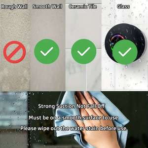 Haut-parleur sans fil portable étanche avec lumières LED RGB vibrantes, basses puissantes et design à ventouse pour douche et salle de bain - Product Image 4