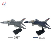 Uçak Diecast modu oyuncak alaşım F16 geri çekin askeri savaş uçağı Model uçak ile ışık ve müzik
