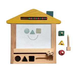 Papan Gambar Kayu Beech untuk Anak-anak dengan Pena Stempel - Product Image 3