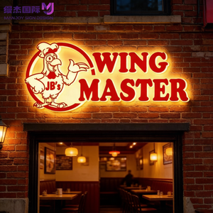 Letrero Luminoso LED 3D de Alta Luminosidad para Tienda de Pollo Frito, Estilo Retro Americano, Personalizado, Duradero, para <span class=keywords><strong>Bar</strong></span> - Product Image 1