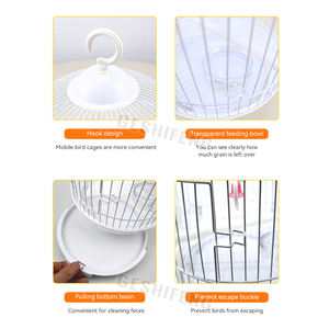 23.5*37cm Modern küçük Pet yuvarlak aşk kuş kafesleri fabrika toptan yetiştiriciliği kuş kafesleri - Product Image 2