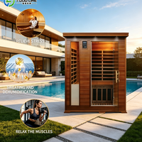 Maison avec sauna, sauna préfabriqué, grande maison modulaire, sauna et espace de détente