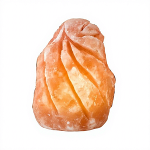 Lampe à flamme sculptée en sel rose de l'Himalaya - Écologique, Feng Shui, purificateur d'air, avec logo personnalisé et emballage en boîte - Sian Enterprises - Product Image 1