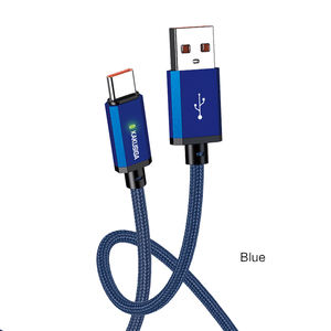 Cable de Carga Inteligente Tipo-C KAKUSIGA KSC-967 de 1 Metro y 3A con Chips de Filtrado de Corriente, Luz LED de Carga Segura - Product Image 6