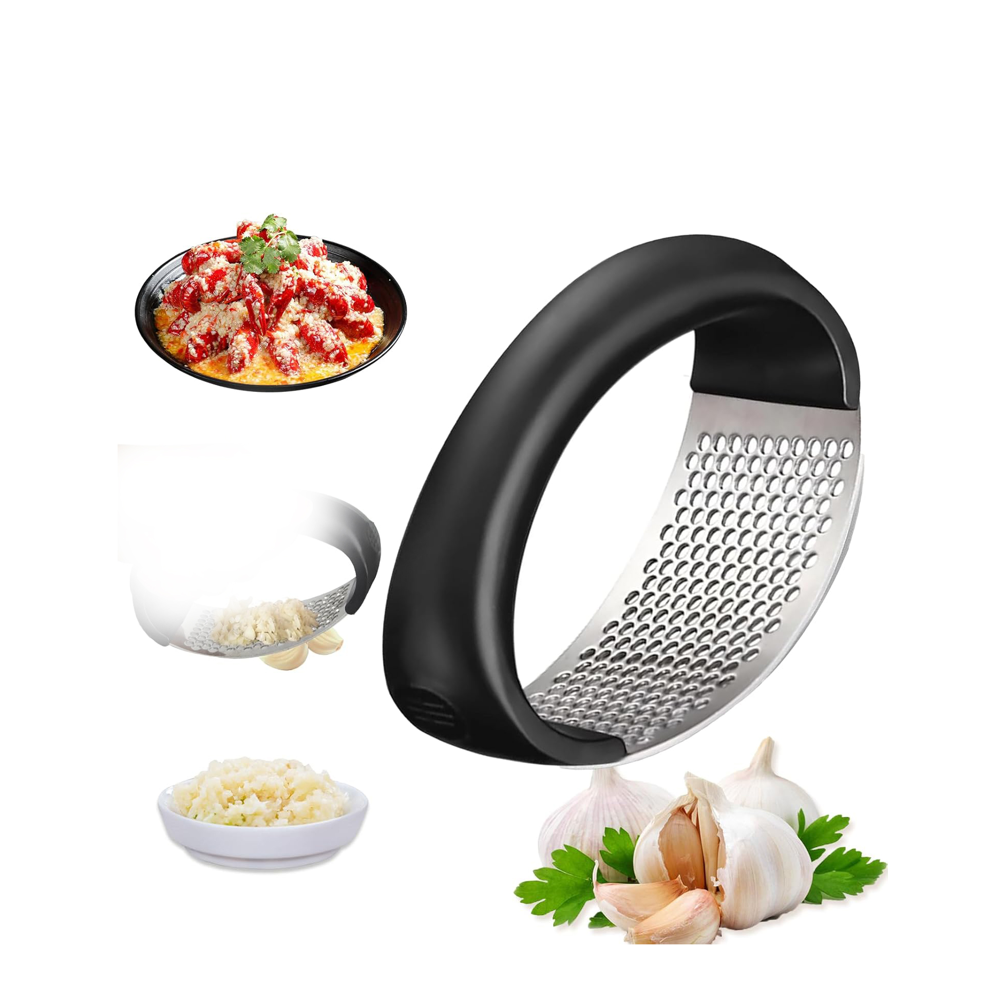 garlic press with box