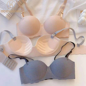 Reggiseni da donna stile basic, reggiseni per seno piccolo, intimo sexy, set reggiseno senza cuciture, taglio laser, senza ferretto, coppe sottili - Product Image 3
