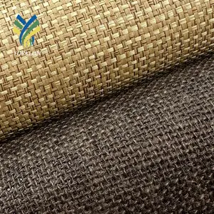 Customized Nature Silk Linen Cork Grass Cloth Wall paper Nature Rolls Wallpaper