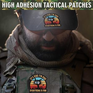 Va <span class=keywords><strong>bene</strong></span>, <span class=keywords><strong>sto</strong></span> <span class=keywords><strong>bene</strong></span>, tutto è bello Patch divertente Patch gancio di supporto e morbido (loop) per gli zaini pettorine canine - Product Image 6