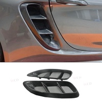 Nouveaux évents latéraux en Fiber de carbone pour Porsche 718 Cayman Boxster 2016-2023 Kits de carrosserie de prises d'aération de garde-boue de porte latérale