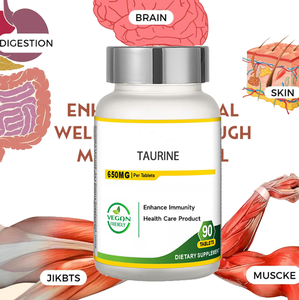 Comprimés d'énergie taurine Comprimés d'acide aminé 500mg Supplément sportif Vitamine Comprimés de taurine naturelle - Product Image 2
